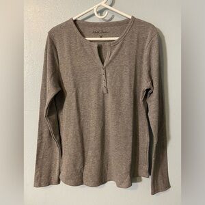 NWT North River Outfitters Waffle-Knit Henley Shirt